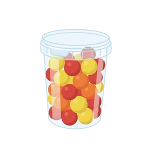 un cubo tomate